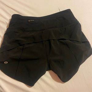 Speed up Mid-rise short 4" lined Black